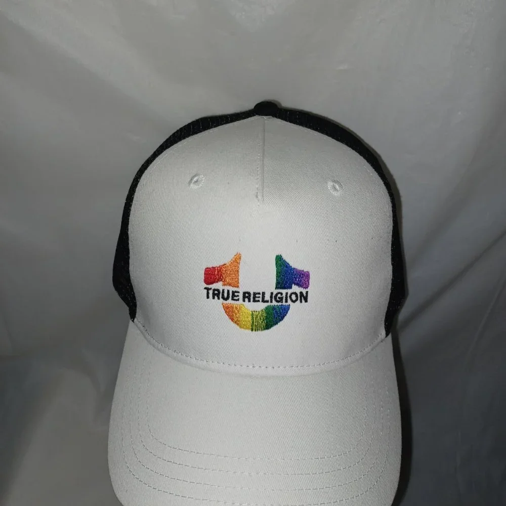 TRUE RELIGION SNAPBACK PRIDE RAINBOW COLORS TRUCKER HAT
